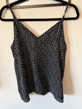Abound Black and White Polka Dot Spaghetti Strap Tank